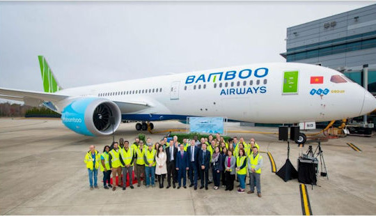 Bamboo Airways đưa vào khai thác máy bay thân rộng Boeing 787-9 Dreamliner