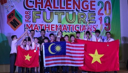 Việt Nam giành kết quả cao nhất cuộc thi thử thách nhà toán học tương lai 2019