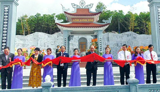 Thủ tướng dự lễ khánh thành công trình tưởng niệm liệt sĩ Núi Quế - Anh Linh Đài