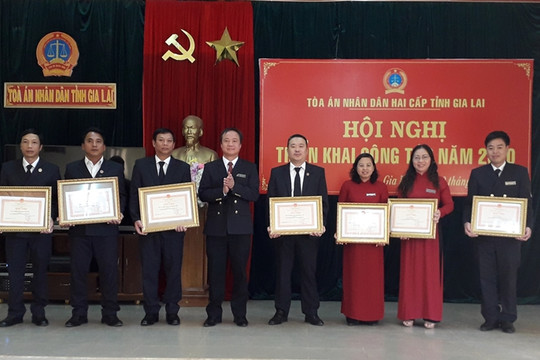 TAND hai cấp tỉnh Kon Tum và Gia Lai triển khai công tác năm 2020