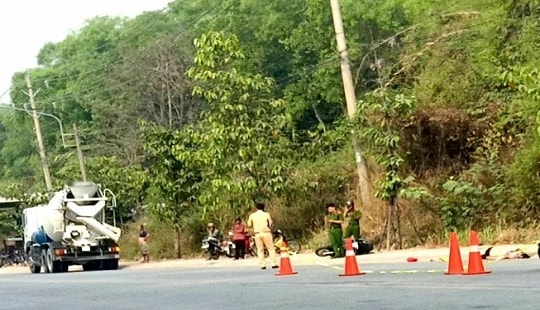 Hai mẹ con tử vong thương tâm dưới bánh xe bồn