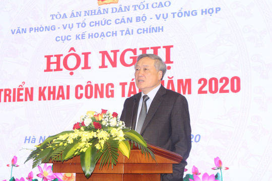 Các đơn vị thuộc TANDTC phối hợp tổ chức Hội nghị triển khai công tác năm 2020