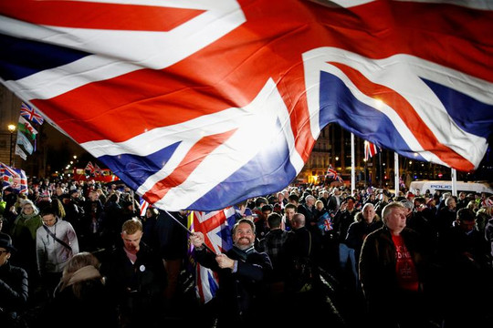 Những hình ảnh ấn tượng trong “ngày Brexit”