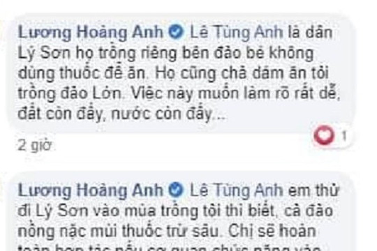 Xác minh, xử lý người đăng tin tỏi Lý Sơn có thuốc trừ sâu