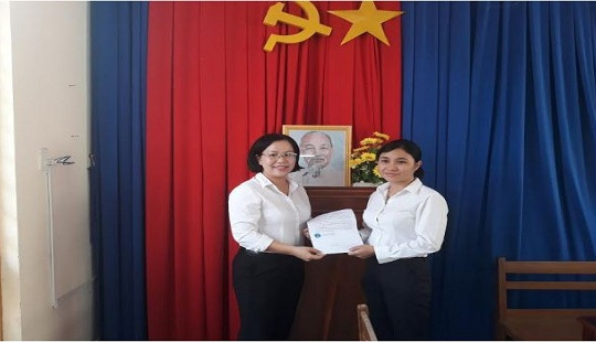 TAND tỉnh Tây Ninh trao tiền trợ cấp của Quỹ tình nghĩa Tòa án nhân dân