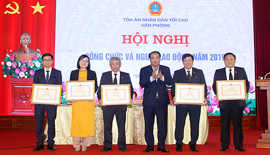 Văn phòng TANDTC hoàn thành xuất sắc nhiệm vụ được giao