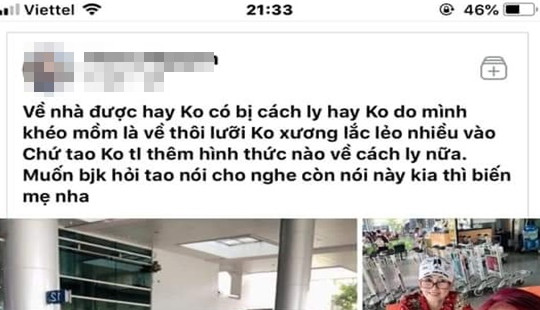 Cách ly cô gái khai báo y tế không trung thực ở sân bay