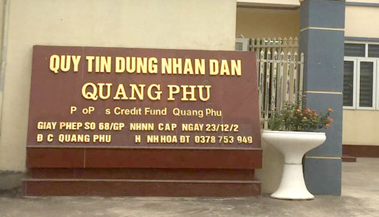 Thanh Hóa: Hàng loạt cán bộ Qũy tín dụng Quảng Phú bị kỷ luật