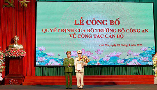 Bộ Công an bổ nhiệm Giám đốc Công an tỉnh Lào Cai