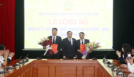 TAND cấp cao tại Hà Nội bổ nhiệm các chức vụ quản lý