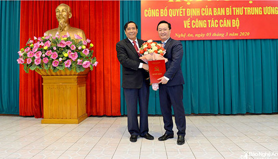 Điều động Thứ trưởng Bộ KH&ĐT làm Phó Bí thư Tỉnh ủy Nghệ An