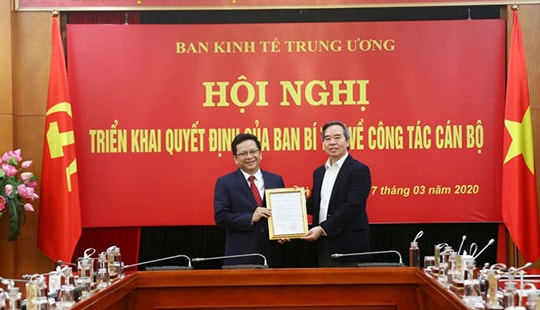 Ban Bí thư bổ nhiệm Phó Trưởng Ban Kinh tế Trung ương