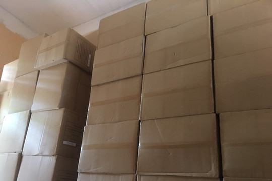 Tạm giữ hơn 200.000 chiếc khẩu trang không nhãn mác
