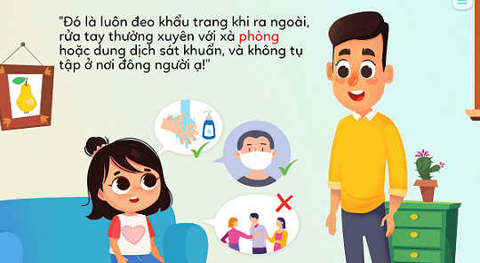 Seri truyện giáo dục trẻ hiểu đúng về dịch covid-19 bằng phiên bản tiếng Anh và tiếng Việt