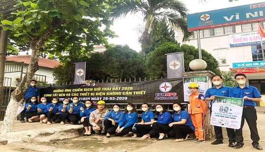 EVNNPC hưởng ứng chiến dịch Giờ Trái đất năm 2020 với nhiều hoạt động thiết thực