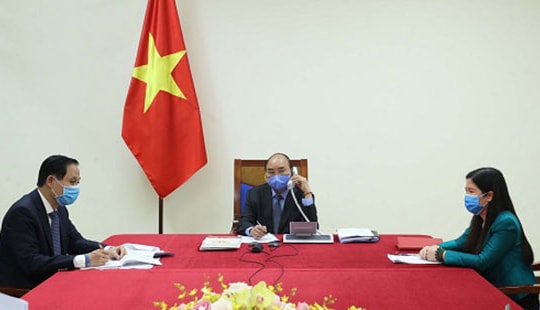 Lãnh đạo Việt Nam trao đổi với các nước về tình hình dịch bệnh COVID-19