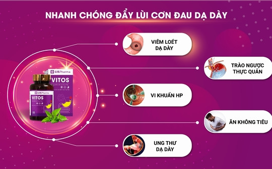 VITOS hỗ trợ “đánh bại” các bệnh dạ dày hiệu quả cao gấp nhiều lần nhờ kết hợp đông dược với dây chuyền sản xuất hiện đại