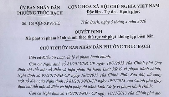 Phòng dịch Covid-19: Xử phạt 3 trường hợp ra đường không cần thiết