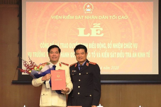 VKSND tối cao: Bổ nhiệm Vụ trưởng Vụ Thực hành quyền công tố và kiểm sát điều tra án kinh tế (Vụ 3)