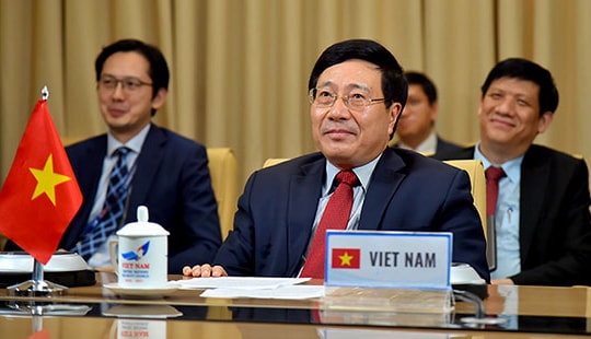 Việt Nam đề xuất 4 nội dung ứng phó COVID-19 tại Hội nghị cấp Bộ trưởng Ngoại giao