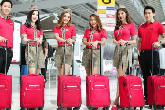 Vietjet tiếp tục công bố khuyến mại lớn cho các đường bay tại Thái Lan với giá chỉ từ 9 Baht