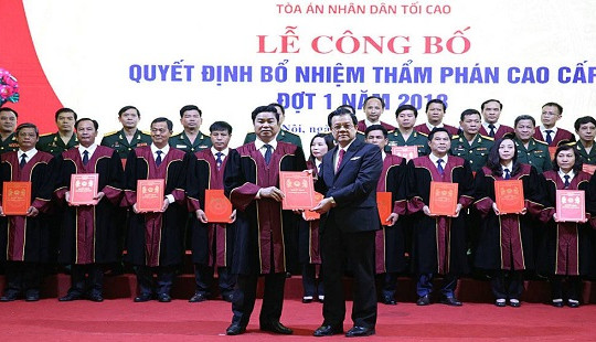 Công nhận trúng tuyển kỳ thi tuyển chọn, nâng ngạch Thẩm phán cao cấp, trung cấp
