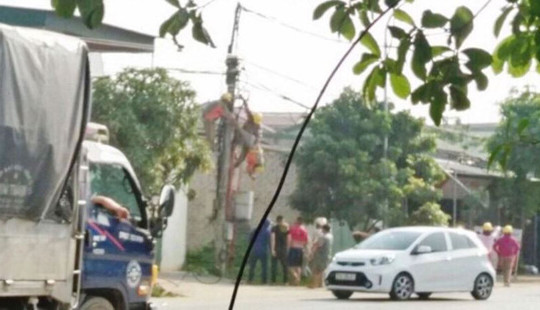 Nhân viên điện lực bị điện giật tử vong khi sửa chữa đường điện