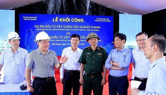 Hải Phòng - Hải Dương: Khởi công cầu Quang Thanh và cầu Dinh gần 700 tỷ
