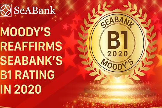SeABank được Moody's giữ nguyên xếp hạng tín nhiệm B1