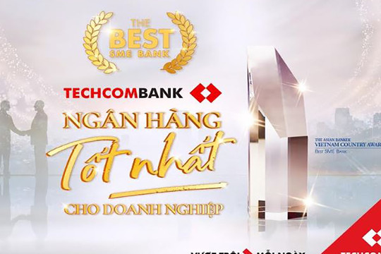 Techcombank được vinh danh là "Ngân hàng cung cấp giải pháp tốt nhất cho khách hàng DNVVN"