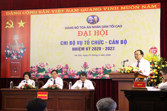 Đại hội Chi bộ Vụ Tổ chức - Cán bộ nhiệm kỳ 2020 - 2022