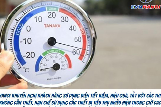 Tiêu thụ điện tăng cao cùng nắng nóng