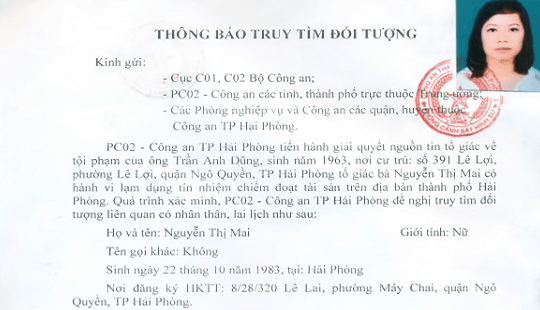 Nữ giám đốc ''mất tích'' cùng hơn 250 tỷ đồng tiền huy động