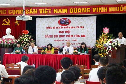 Đại hội Đảng bộ Học viện Tòa án nhiệm kỳ 2020 - 2025
