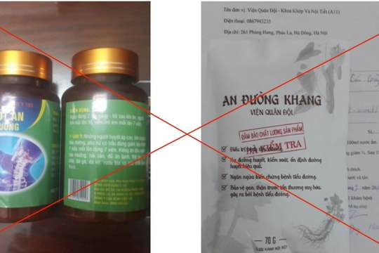 Mạo danh Bệnh viện Quân y 103 bán thuốc, thực phẩm chức năng