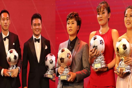 Hùng Dũng, Huỳnh Như bước lên bục cao nhất của Quả bóng Vàng Việt Nam 2019