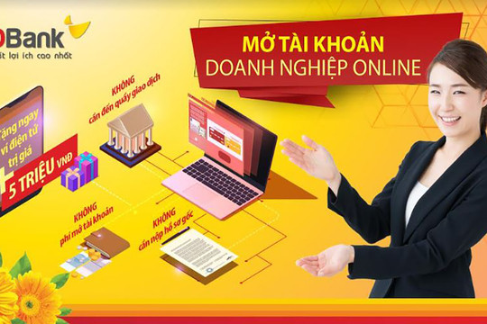 HDBank tiên phong triển khai mở tài khoản doanh nghiệp online