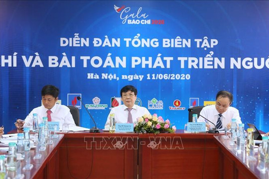 Diễn đàn Tổng Biên tập 'Báo chí và bài toán phát triển nguồn thu'
