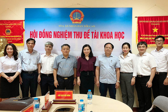 Hội đồng khoa học TANDTC nghiệm thu đề tài khoa học cấp cơ sở