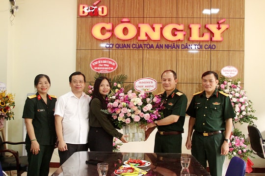 Các đơn vị TANDTC chúc mừng Báo Công lý nhân Ngày Báo chí Cách mạng Việt Nam