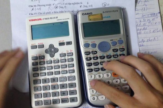 Những loại máy tính bỏ túi nào được phép mang vào phòng thi?