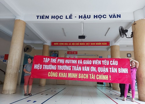 Hiệu trưởng Trường Tiểu học Trần Văn Ơn bị tố “không minh bạch” tài chính trong nhiều năm liền