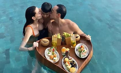 Bạn gái mang thai, Kim Lý đúng chuẩn bạn trai ngọt ngào, chăm Subeo tận tâm hết nấc