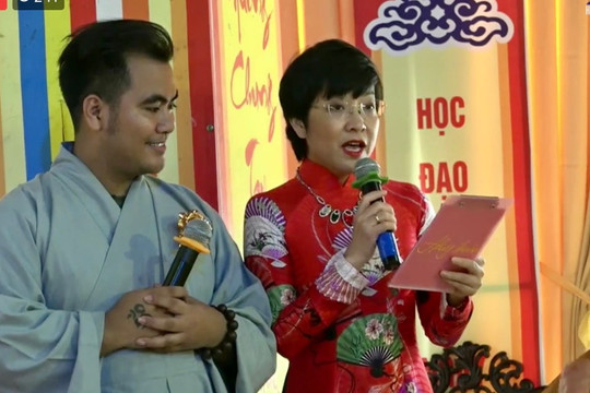 MC Thảo Vân – Tịnh Khoa: “Lễ Hằng Thuận là cây cầu nối giữa đạo và đời”