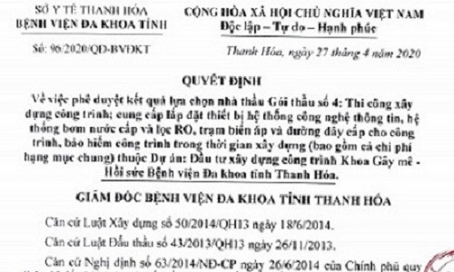 Bệnh viện Đa khoa tỉnh Thanh Hóa: Xây dựng Khoa Gây mê - Hồi sức