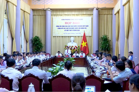 Công bố Lệnh của Chủ tịch nước đối với Luật Hòa giải, đối thoại tại Tòa án và 9 Luật khác