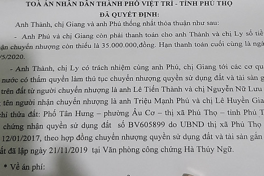 Phú Thọ: Mua nhà đất hợp pháp nhưng bị từ chối khi làm thủ tục sang tên sổ đỏ