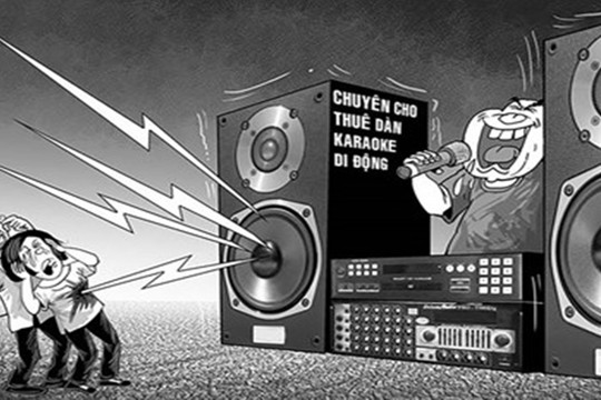 Cấm hát karaoke bằng loa thùng, loa kéo được không?