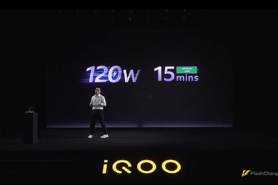 VIVO ra mắt công nghệ sạc nhanh 120W