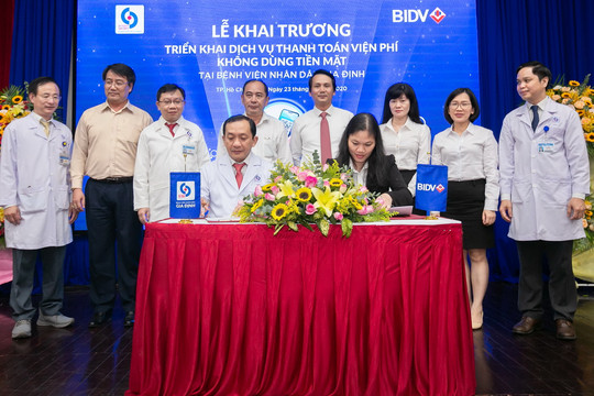 BIDV và Bệnh viện Nhân dân Gia Định triển khai dịch vụ thanh toán viện phí không dùng tiền mặt